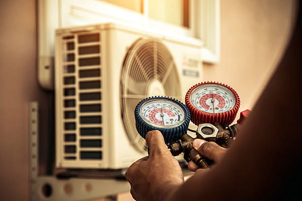Professional Hvac technician working in Ellerbe, NC